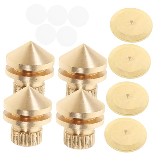 Mipcase 4pcs Speaker Isolation Spikes High Hardness Isolation Feet for Audio Equipment Effectively Reduce Easy Installation for Speakers Amplifiers