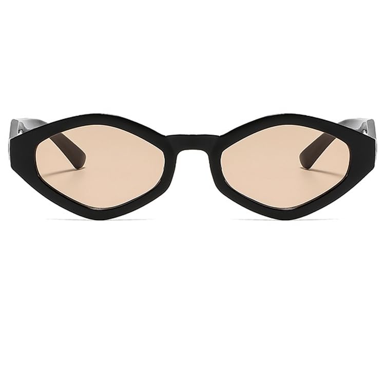 bullabulling Retro Polygon Rhombus Sunglasses Women Vintange 70s Punk Sun Glasses Cat Eye Shades sunglasses UV4002