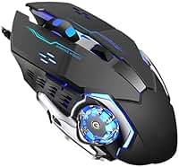 Mouse Gamer Q13 Inland Sounds Sem Fio Recarregável 2400 DPI USB Luz LED RGB Silencioso (Preto Pure)