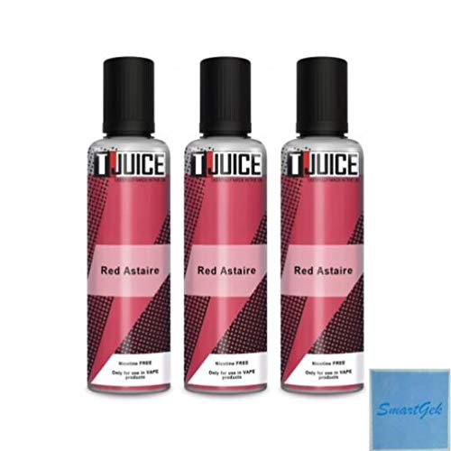 T-Juice Red Astaire E-Liquid Shortfill 50ml x 3 – Paquet SmartGek sans nicotine