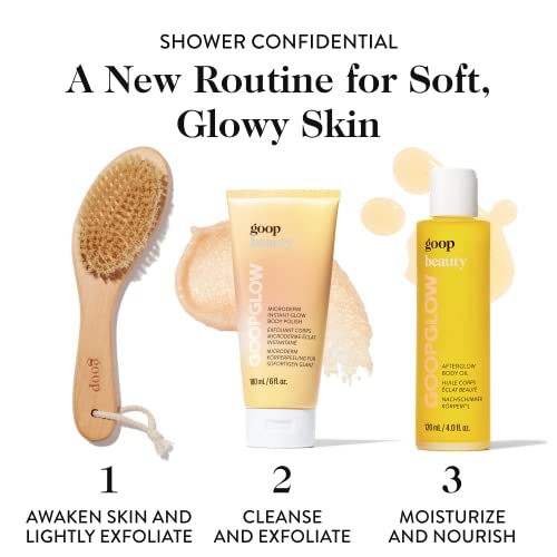 Goop Microderm Body Scrub | Exfoliate, Cleanse, & Moisturize | Subtle Scent Of Juniper, Fir Needle, Vetiver, And Oakmoss | 6 Fl Oz | Paraben And Silicone Free #TOP3