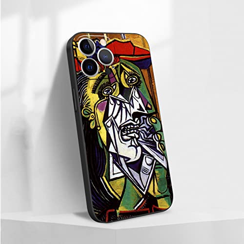 Image of Cover for iPhone 13 Pro Max, Weeping Woman by Picasso Phone Case for Women Men, Abstract Colorful Waterproof Shockproof iPhone Case