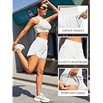 BMJL Women's Athletic Shorts High Waisted Running Shorts Pocket Sporty Short Gym Elastic Workout Shorts - Image 5