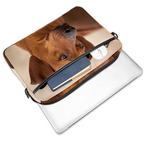 Sacoche Rhodesian Ridgeback multicolore rembourrée pour ordinateur 14 pouces