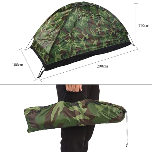 Carpa tipo domo para 1 persona, portátil y ligera miniatura 6