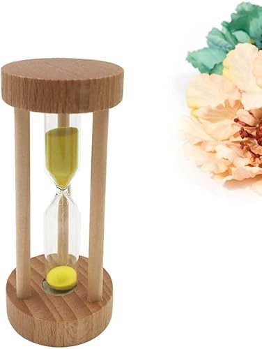 Miniatura 8 de Reloj de arena de vidrio de arena Temporizador de arena para juegos, aula, decoración de oficina en casa, 3 minutos, amarillo