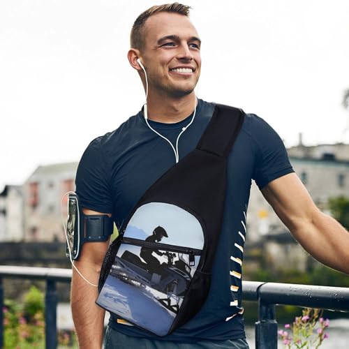 Bolso bandolera casual para senderismo y viaje unisex miniatura 3