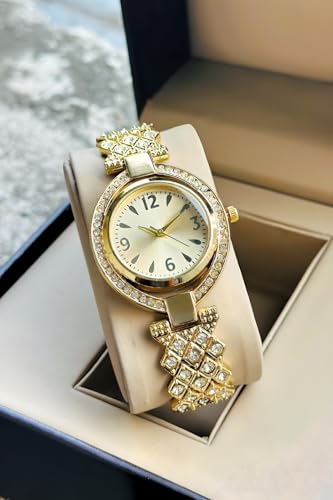 Image of styledose Women Analogue Wrist Watches for Women's & Girls&Miss&Ladies Diamond Studded Stylish Bracelet Strap