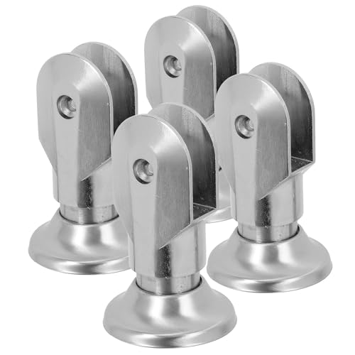 Pies de soporte para mampara Garneck en acero inoxidable regulable de 58 a 68 mm