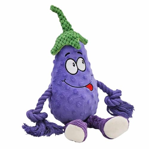 Nobby Plüsch Aubergine mit Seil 37 cm