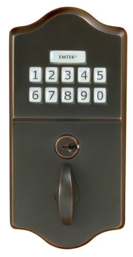 Emtek Oil Rubbed Bronze Classic Style Electronic Keypad Deadbolt #TOP4