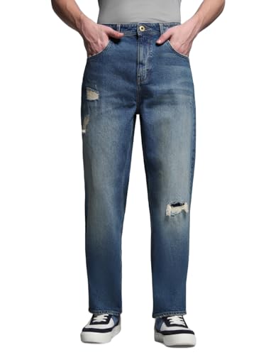 Image of Jack & Jones Men's Loose Fit Jeans | Low Rise | Jeans for Men
