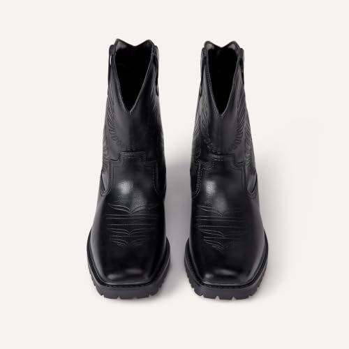 Image of Amazon Essentials Men's Square Toe Western Cowboy Boots | Casual Boots
