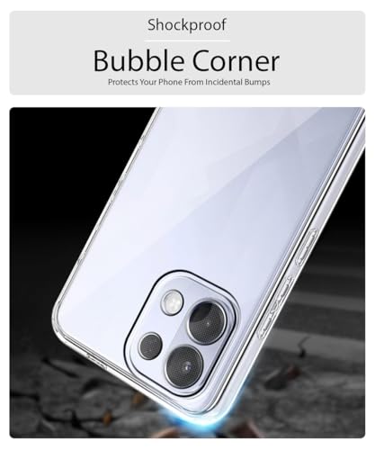 Image of WOW IMAGINE Transparent Back Cover Case for Oppo K13 5G | Raised Bumps for Full Device & Camera Protection Shockproof TPU Silicone Back Case Mobile Cover - Transparent