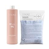COLOR.IT BY BM BLONDIER-SET 1000ML CREME-ENTWICKLER UND 500G BLONDIERPULVER (9%, 1ER PACK)