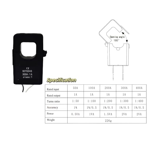 Transformateur de courant à noyau divisé SCT024S 400A 1A capteur - 2