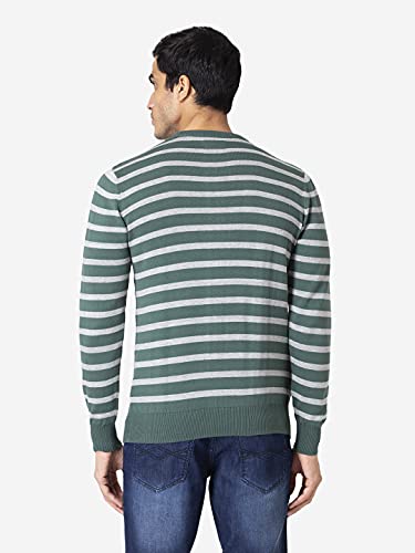 Image of Allen Cooper Strips Sweater for Men