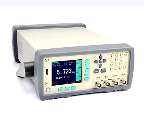 Benchtop Micro Ohm Meter 30KΩ Ohmmeters DC Resistance Tester Meter with 0.05% Accuracy 1μΩ-20MΩ Range USB Software ARM Microprocessor 30000 Data Storage Display