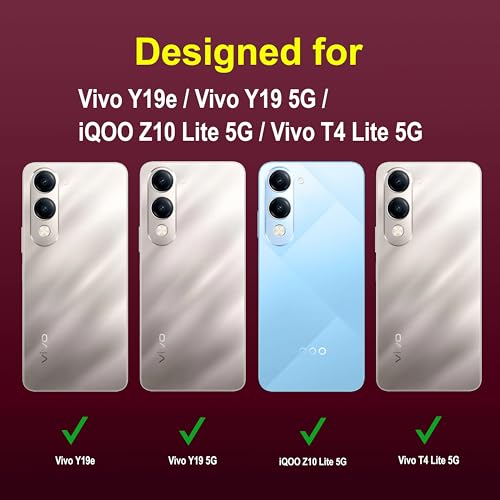 Image of amazon basics Back Case Cover for Vivo Y19e | Compatible for Vivo Y19e Back Cover | Liquid Silicon Magic Case with Camera Protection | Plum