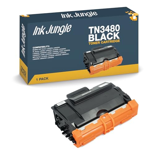 TN3480 Black Compatible Toner Cartridge for Brother DCP-L5500DN DCP-L6600DW HL-L5000D HL-L5050DN HL-L5100DN HL-L5100DNT HL-L5200DW HL-L5200DWT HL-L6250 HL-L6250DN HL-L6300 HL-L6300DW Printers (1)
