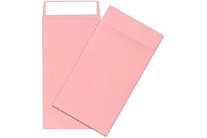 100 Pack Pink Money Saving Envelopes, 3.5x6.5in