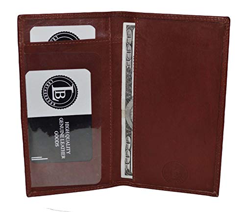 LeatherBoss Plain Checkbook Cover3