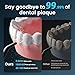 Water Flossers for Teeth, Electric Floss for Adults, Water Dental Picks for Teeth Cleaning and Flossing, Portable Flossers for Travel Size, Travel Bag and 4 Tips, IPX7 Waterproof - Black