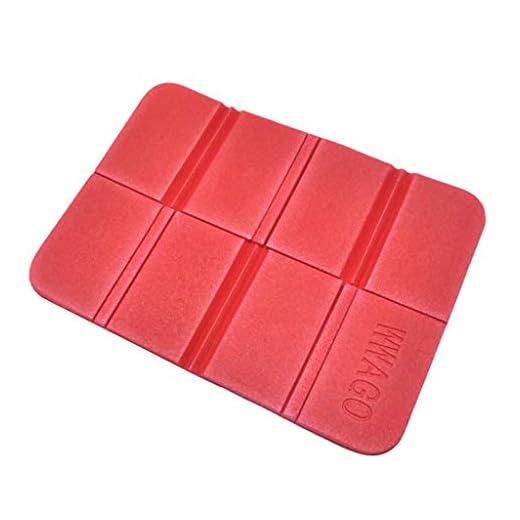 Thick Folding Picnic Mat Outdoor Camping Hiking Pad Comfortable Portable Lightweight Durable Easy Carry Travel Beach Garden (Red, 14x8x6cm)