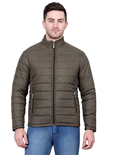 Image of KOTTY Men's Nylon Regular Solid Stylish Designed for Comfort and Warmth Puffer Jacket