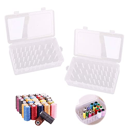 POPETPOP Nhgarn Organizer 3er Set  Transparente Box Fr 42 Spulen Garn