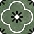 Alwayspon 10Pcs 8inch/20cm Retro Green Waterproof Non-Slip Floor Tiles Decal for Kitchen Bathroom Living Room, Vinyl Flooring Self-Adhesive Peel and Stick Vinyl Sticker, T1231