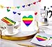 American Greetings Blank Cards with Envelopes, Rainbow Heart Stationery (48-Count)
