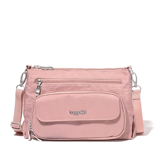 Image of Baggallini Original Everyday 11x7.5 Crossbody Bags Rfid Protected Lightweight Nylon Zippered Travel Purse