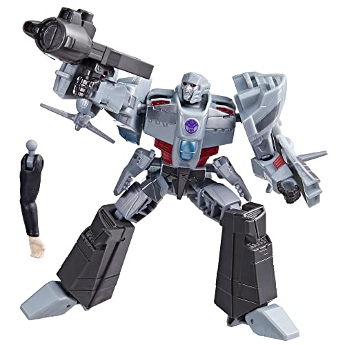 Transformers Juguetes EarthSpark - Figura Megatron Deluxe Class - Juguete Robot de 12,5 cm - A Partir de 6 años