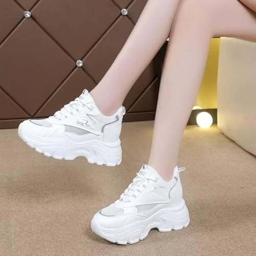 Fashion Y2K Chunky Platform Sneakers Women Classic White Tennis Shoes Comfort Casual Walking Running Shoes2