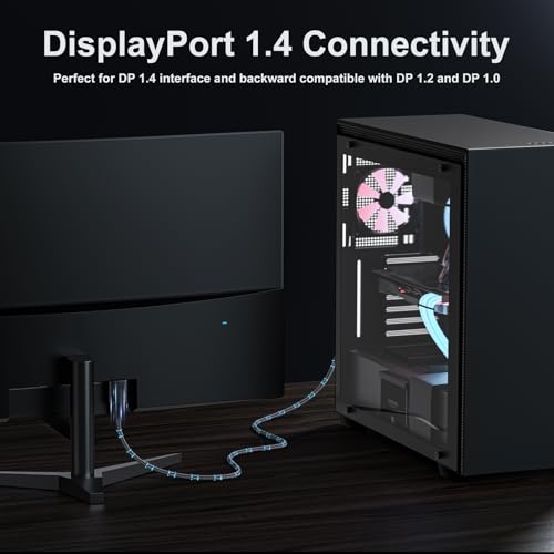 Cable DisplayPort BK72 de 3 pies con conectores robustos de alta durabilidad 2