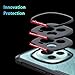 Ltezixal Case Compatible with Honor Magic 6 Pro, [Droproof] [Sweat-Proof] [Fingerprint-Proof] Shockproof Protective Phone Case Fits Honor Magic 6 Pro, Clear Black