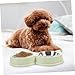 VICASKY Multi-pet Feeding Station Stainless Steel Dog Cat Bowl Non-Slip Easy Maintenance Charming Design for Food Water