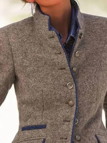 WOMENS FALL FASHION 2024|Light Brown Long Sleeve Lapel Jacket for Women| Fall Tops with Pockets| Womens Tops| Outerwear3