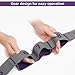 Jorzer Yoga Strap Elastic Stretching Strap 45inch 9 Loop Dual Layer Numbered Stretch Band Polyester Cotton Yoga Accessories for 141-160cm Height, Purple Resistance Bands.