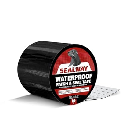 Black RV Roof Sealant Tape, 4" x 10' Waterproof Repair Seal Tape – Extra Thick, UV-Resistant, Weatherproof Patch for Permanent Leak Sealing on RVs, Trailers, and Mobile Homes
