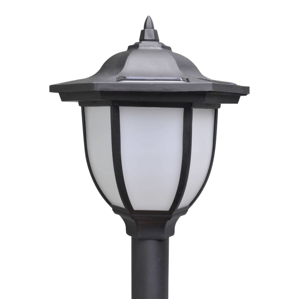 vidaXL 4X Lampioncini Solari da Esterni con Catena di Recinzione e Paletti Giardino Faretti Lampade Decorazione Luci Notturne Ecologiche Bianche