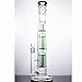 Price comparison product image Glass bong double tree dome coffee maker tube 18 mm bowl height 40 cm. Green