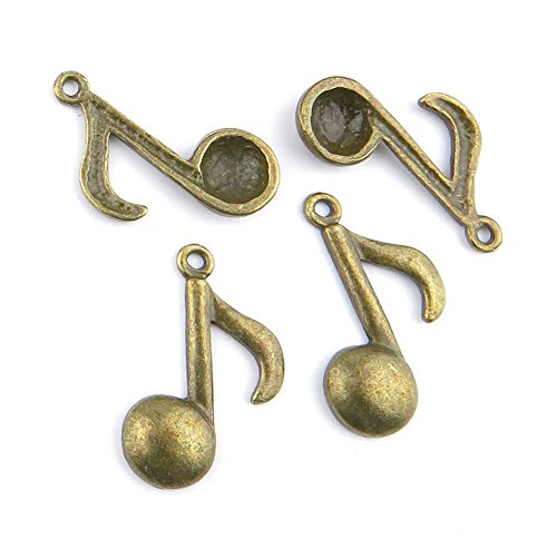 50 Pieces Jewelry Making Charms Music Note findings craft lots