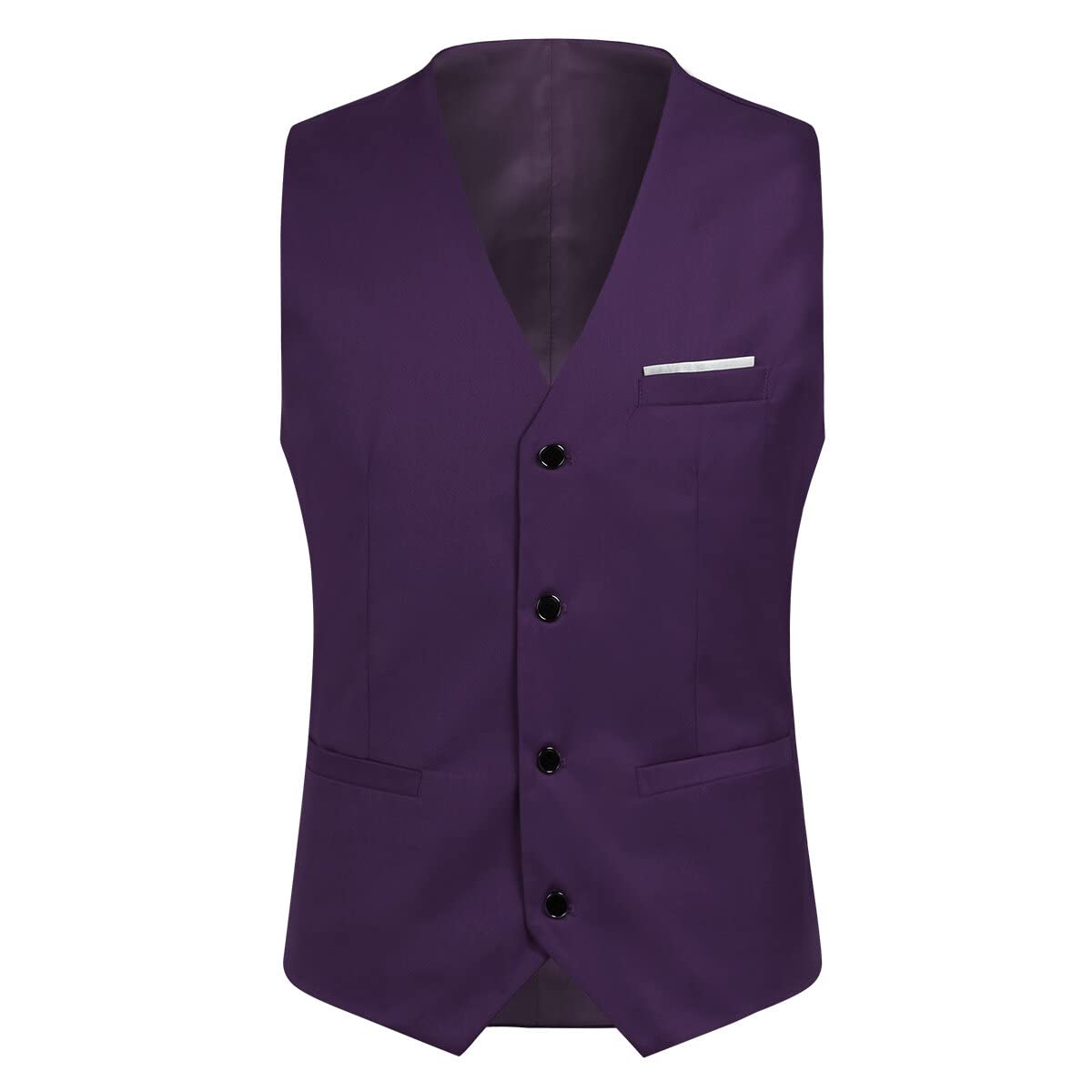 YOUTHUP Abito da Uomo 3 Pezzi Completo Eleganti in Matrimonio e Slim Fit Blazer Gilet Pantaloni