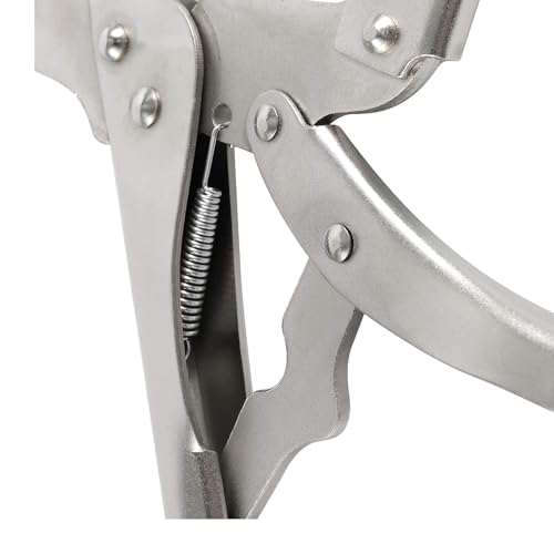 Image of HOZEON 4 PCS 18 Inch C Clamp Welding Pliers with Swivel Pads, Heavy Duty Welding Clamp,Woodworking Clamps Set, Adjustable Nickel Plated C Pliers for Wood Working, Welding, Electrician Maintenance