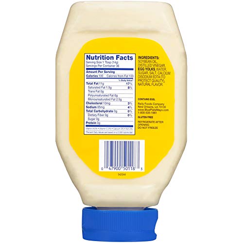 Blue Plate Squeeze Mayonnaise, Regular, 18 Ounce (Pack of 6) - Image 2