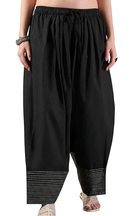 nexteraa Cotton Women’s Farsi Salwar | Comfortable Bottom Wear Loose Fit Lining Farshi Salwar Stylish Palazzo Trouser for Outer & Casual Wear-picture-38