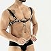 FEHEOO Men Chest Harness Men's Harness Belt with Chain Sexy Punk Body Harness Belt Buckle Clothes Outfits Shoulder Straps with Buckle Nightclub Cosplay Clubwear Mardi Gras Valentine's Day Gift