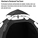 PandaEar Portable Blackout Tent for Babies and Toddlers, Privacy Canopy Cover for Pack N Play, Mini Cribs, Foldable Sleep Pod Travel & Indoor Use, Blocks 95% Light, Black